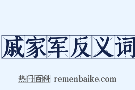 戚家军反义词是什么意思的图片
